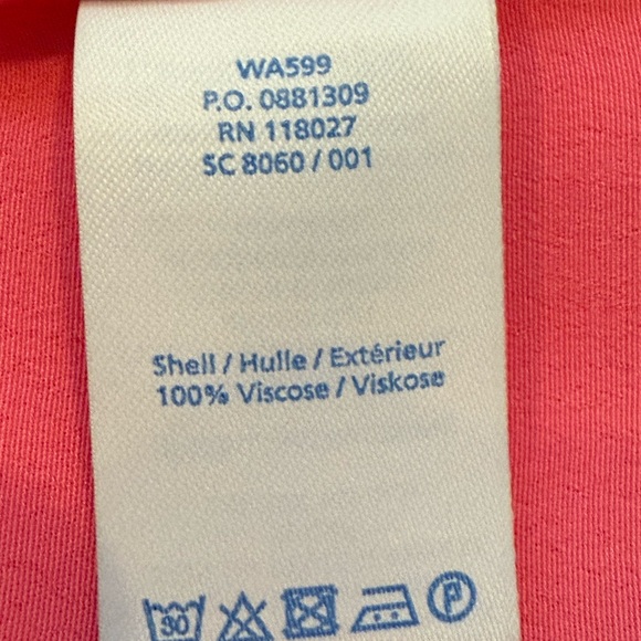 Boden Pink Pleated Top with Flutter Sleeves - Picture 7 of 8